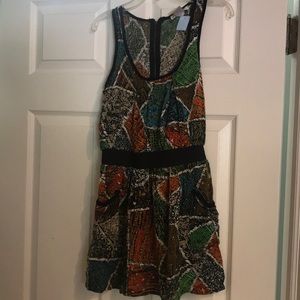 Multi colored racer back tank